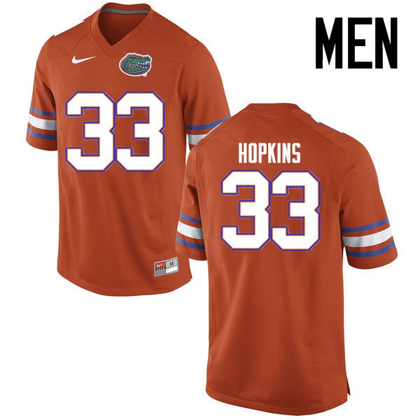Florida Gators Men #33 Tyriek Hopkins College Football Jerseys Orange